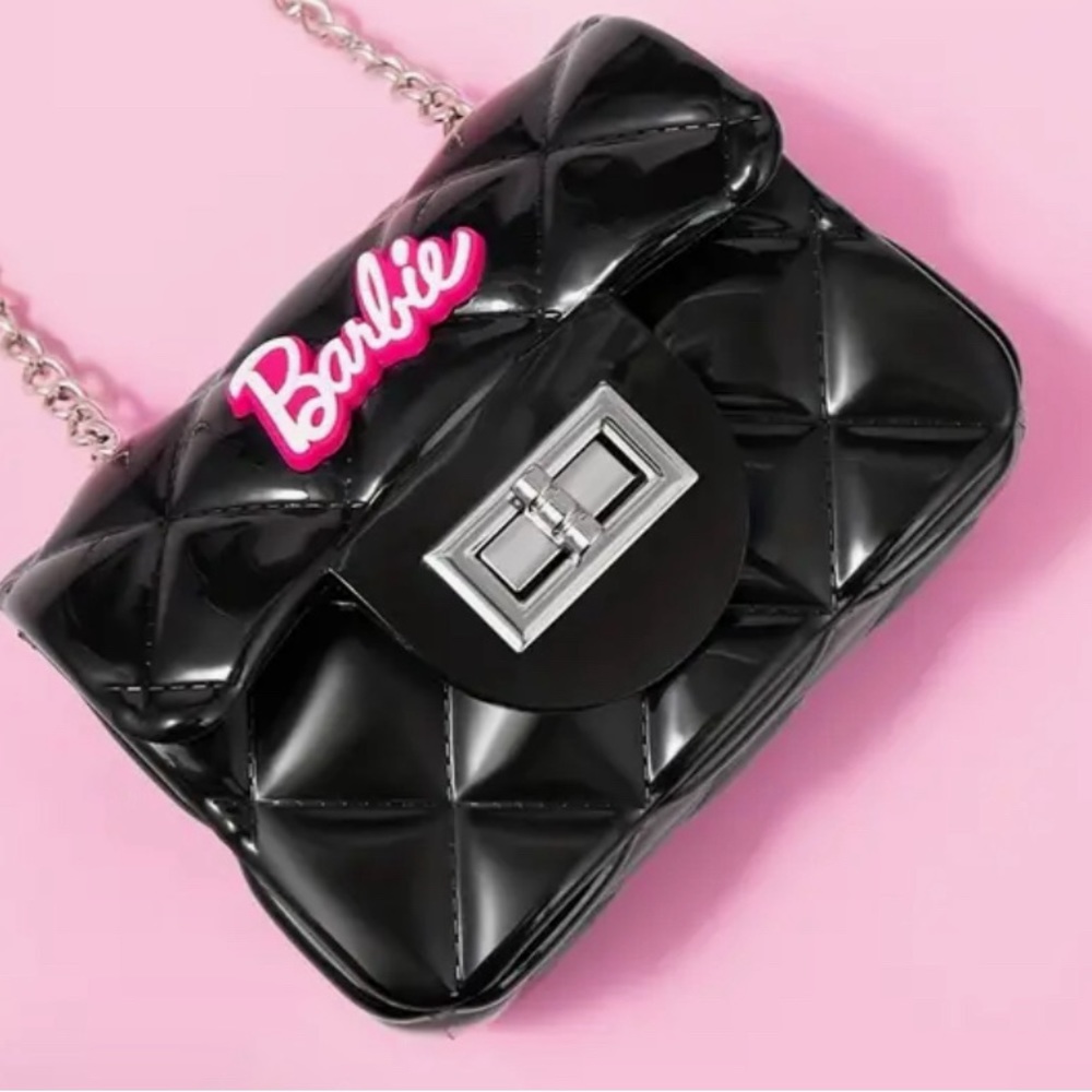 Barbie black-pink mini jelly crossbody. 🌸